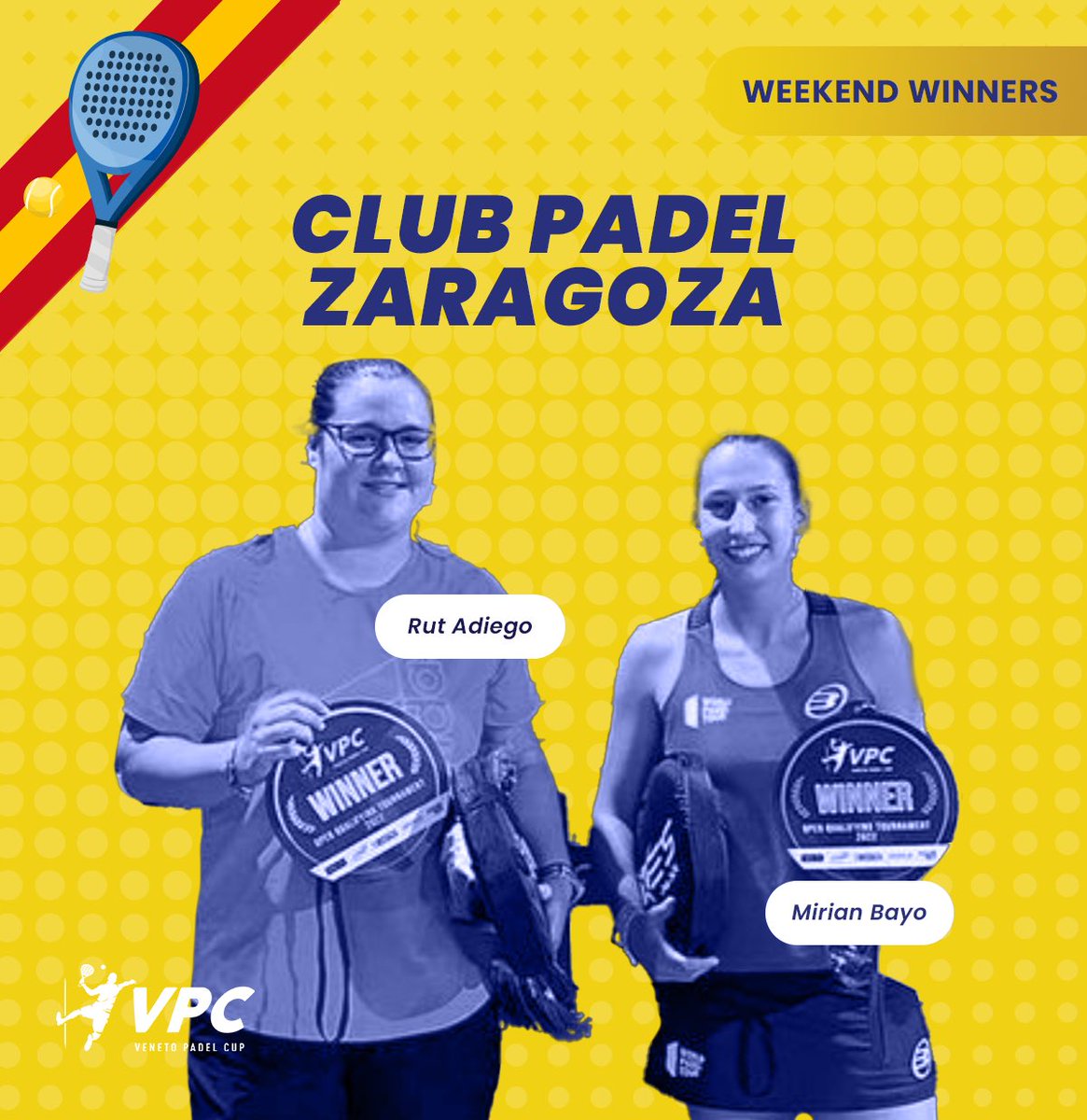 Ecco i vincitori della tappa VPC del centro Padel Zaragoza e di quella di Torino presso il Monviso Sporting Club.
#VPC2022 #VenetoPadelCup #VenetoPadelCup2022 #Padel <a href="/lottosport/">Lotto Sport</a> <a href="/HeroesPadel/">PadelHeroes</a> @padelinqatar @noeneofficial