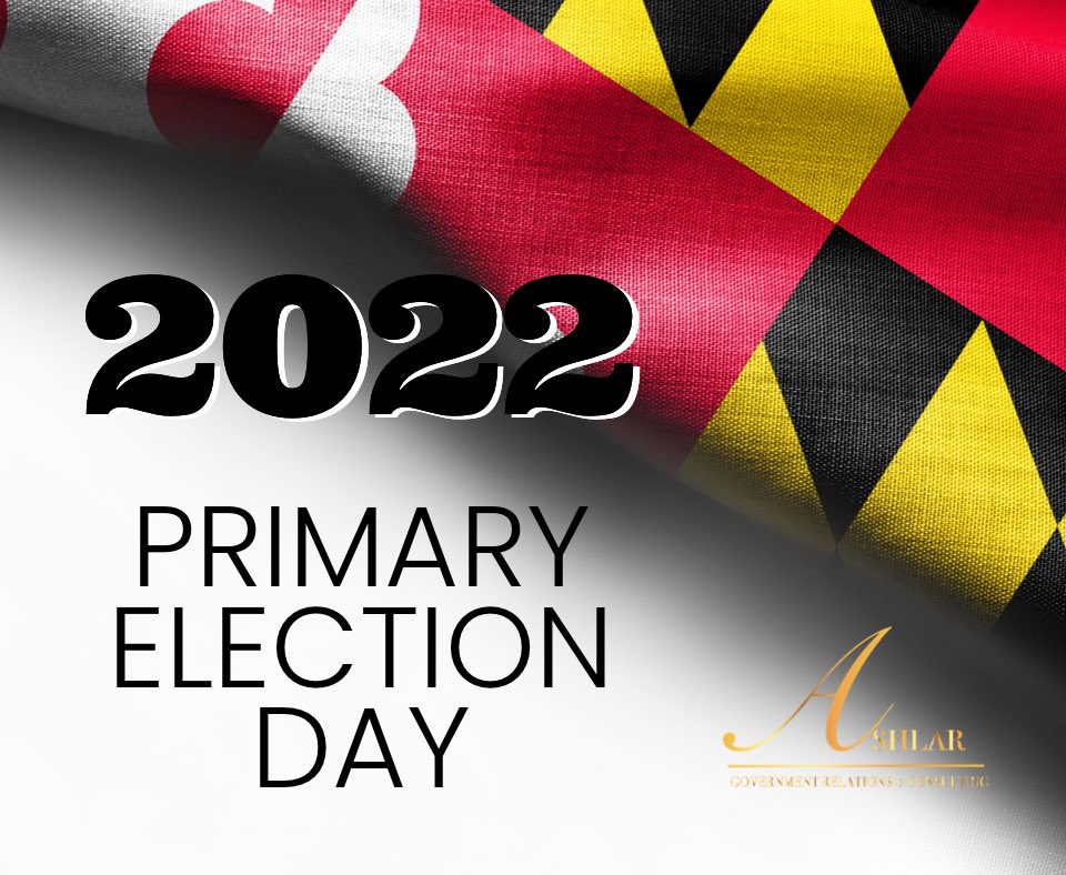 It’s Primary Election Day in Maryland! Every elected office in the State and every elected county office will be on the ballot today. Many will be decided in the primary, so get out, use your voice and vote!

#mdpolitics #election2022 #mdga2022