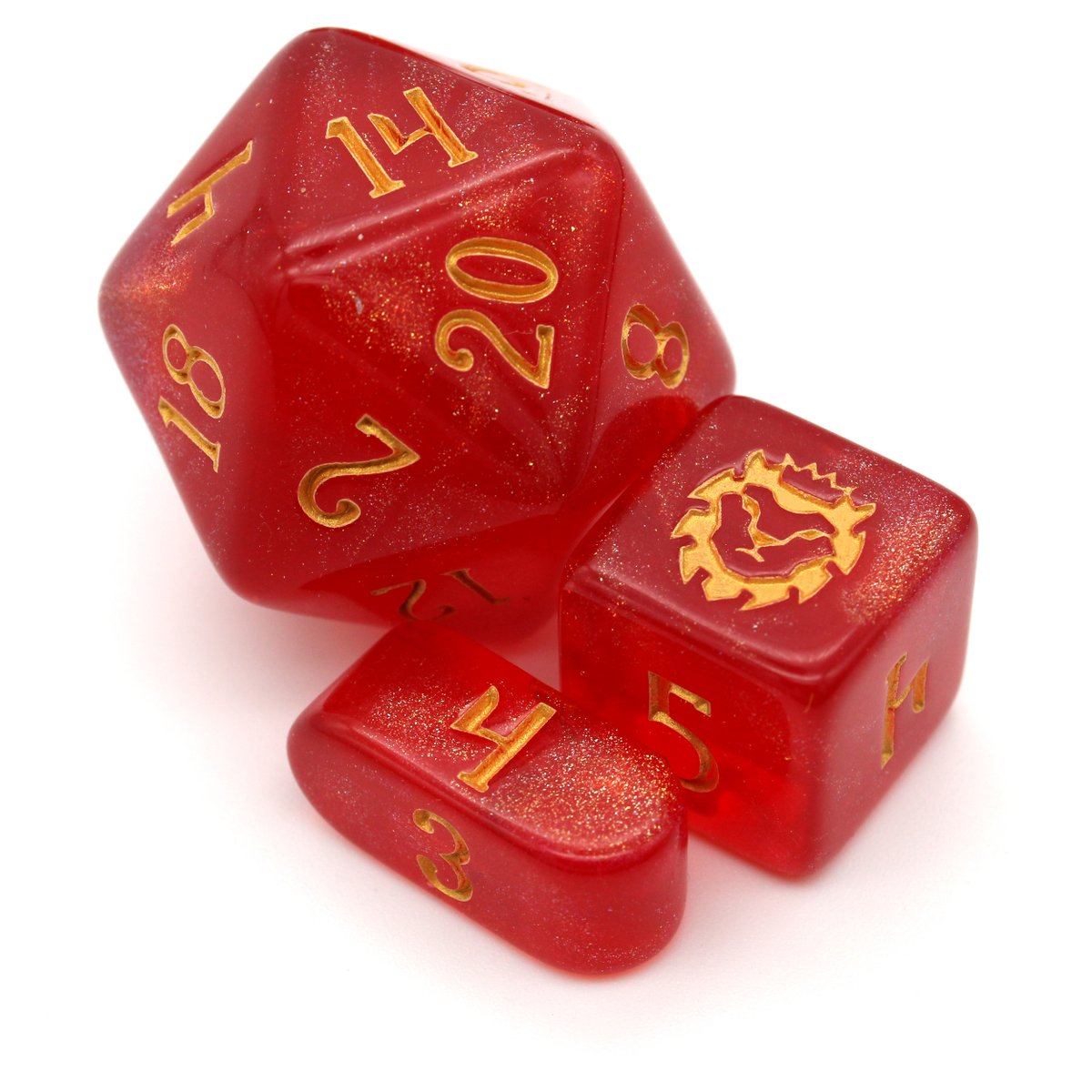 DiceEnvy's tweet photo. Pucker up for today's giveaway: Carmine Kiss! 
And don't worry; you'll be getting a full 10 piece set if you win, we just wanted to use this close up to show off that glorious glitter!
Giveaway open internationally, just follow + RT to enter.
Winner will be contacted 7/20 via dm. https://t.co/H1oVy2Dm39