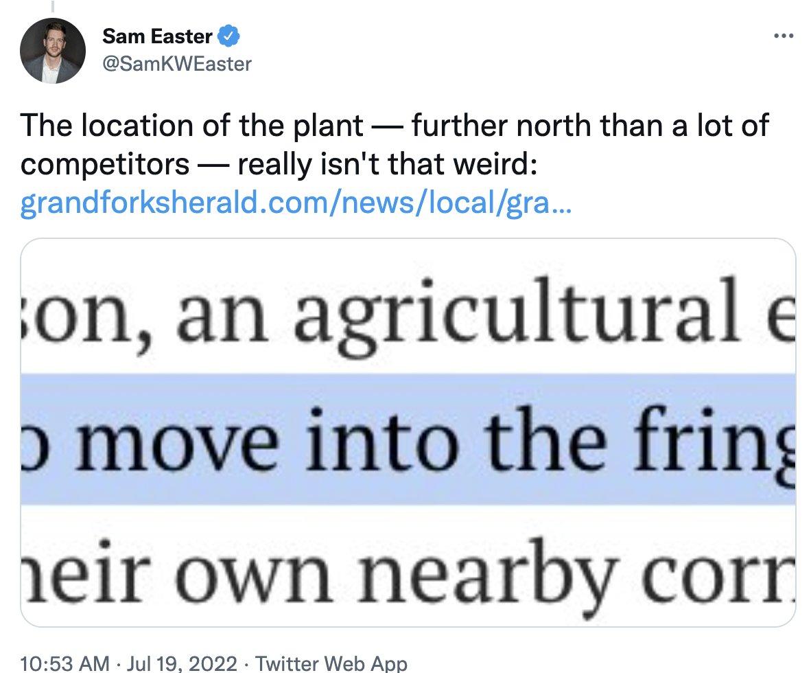Sam Easter tweet media