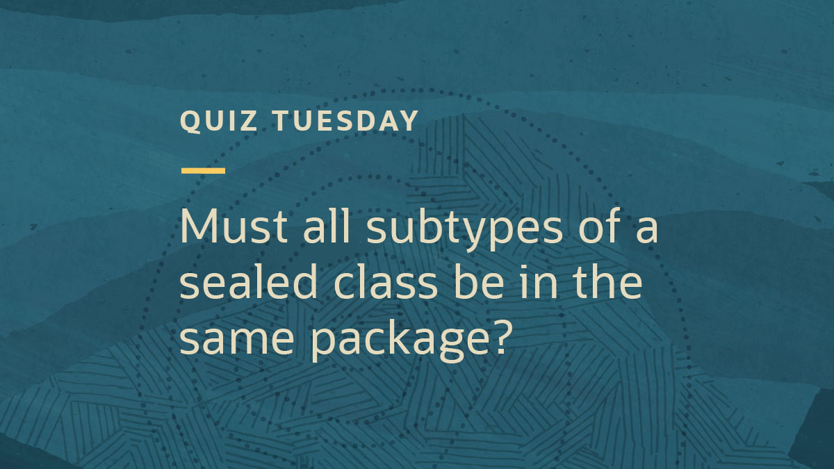 Find out in this #Java certification quiz by Mikalai and Simon. #QuizTuesday social.ora.cl/6012zvgHA