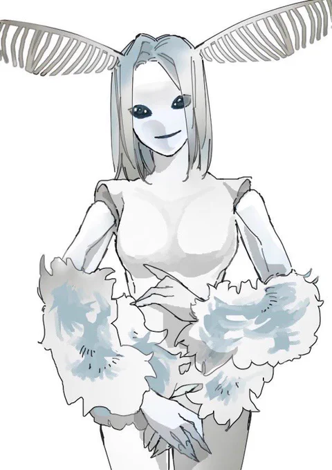 人外描いてる時が一番わくわくする 
