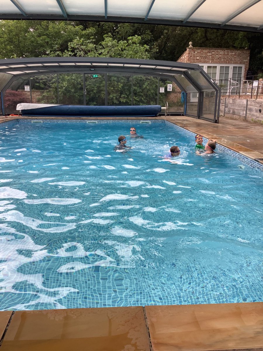HighHamSports's tweet photo. We had our last catch up swimming session today. Great to see how much the kids have all improved and are enjoying being in the water. Today they even got to wear their clothes in the pool! #HighHamPE https://t.co/4IP3WCbdUe