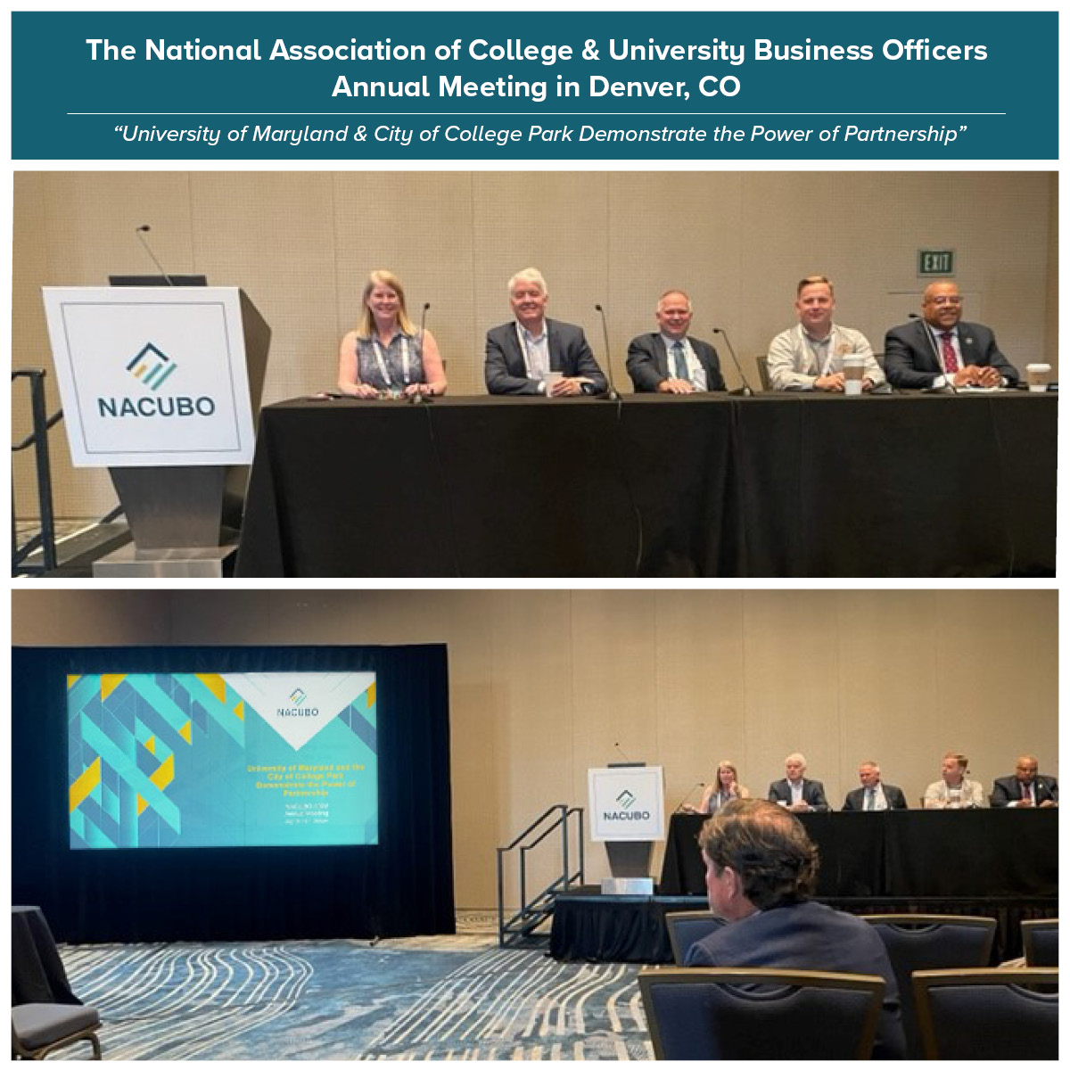 We had a great time at this year’s <a href="/NACUBO/">NACUBO</a> annual meeting in Denver, Colorado! A big thank you to NACUBO for the invitation to present in a panel discussion and to our team, <a href="/CollegePark_MD/">City of College Park</a>, <a href="/UofMaryland/">Univ. of Maryland</a> and Redgate, we are honored to be part of such a successful partnership!