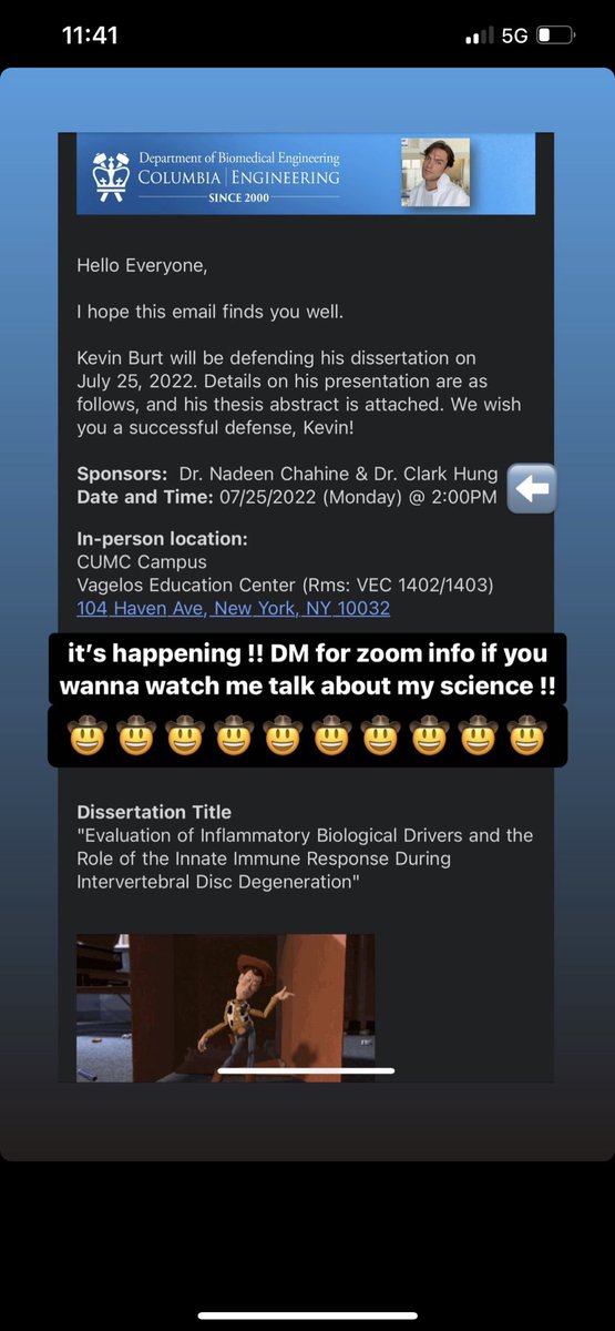 Come watch me give my final yeehaw w/ <a href="/ColumbiaBME/">Columbia BME</a> !! (DM for zoom info)🤠