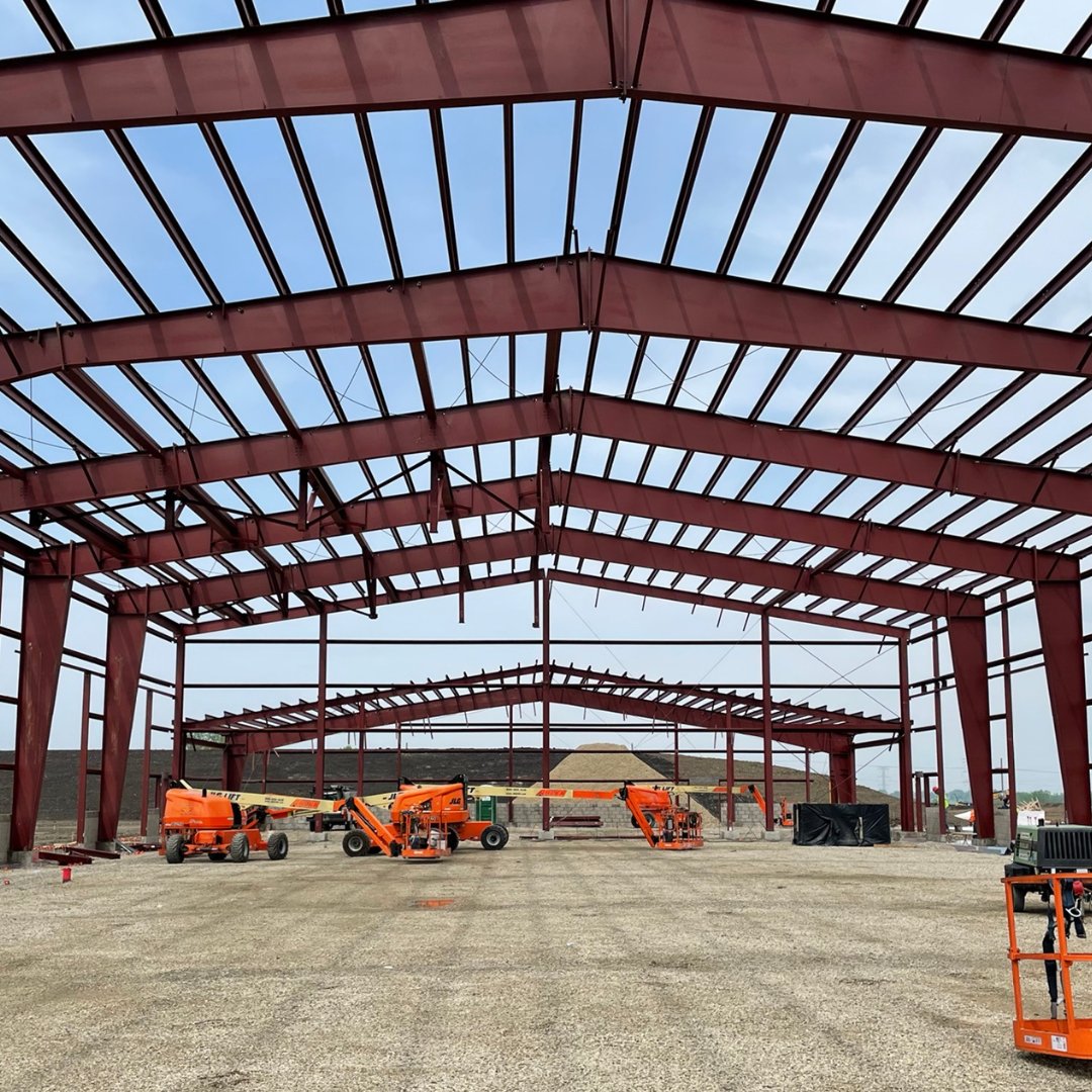 Progress is being made in Grayslake as steel is being erected at this new Green Logistics Campus!  

#construction #steel #logistics #buildwithTurner