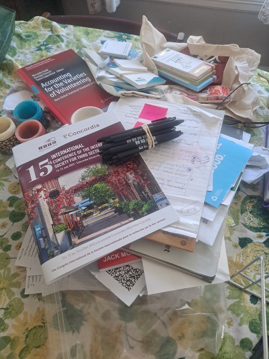 Post-conference to-do list happy disaster. <a href="/ISTRorg/">ISTR</a> #ISTR2022