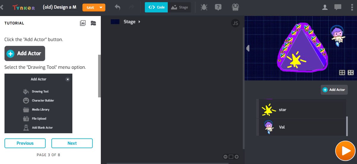 I can use many of my favorite platforms all at once! Make a mission patch! They can code it with @gotynker.  @bigguyinabowtie Pull in images from @codesparkapp. Using the lesson plan and videos from @VivifySTEM.  They can then create a 3D version using @3Doodler or @tinkercad