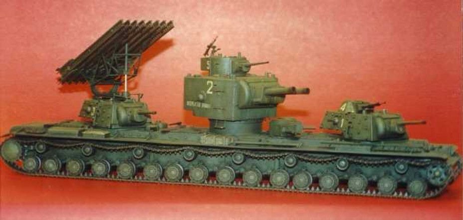 Brian Fowler posted photos of his fictional KV-VI Behemoth tank. 