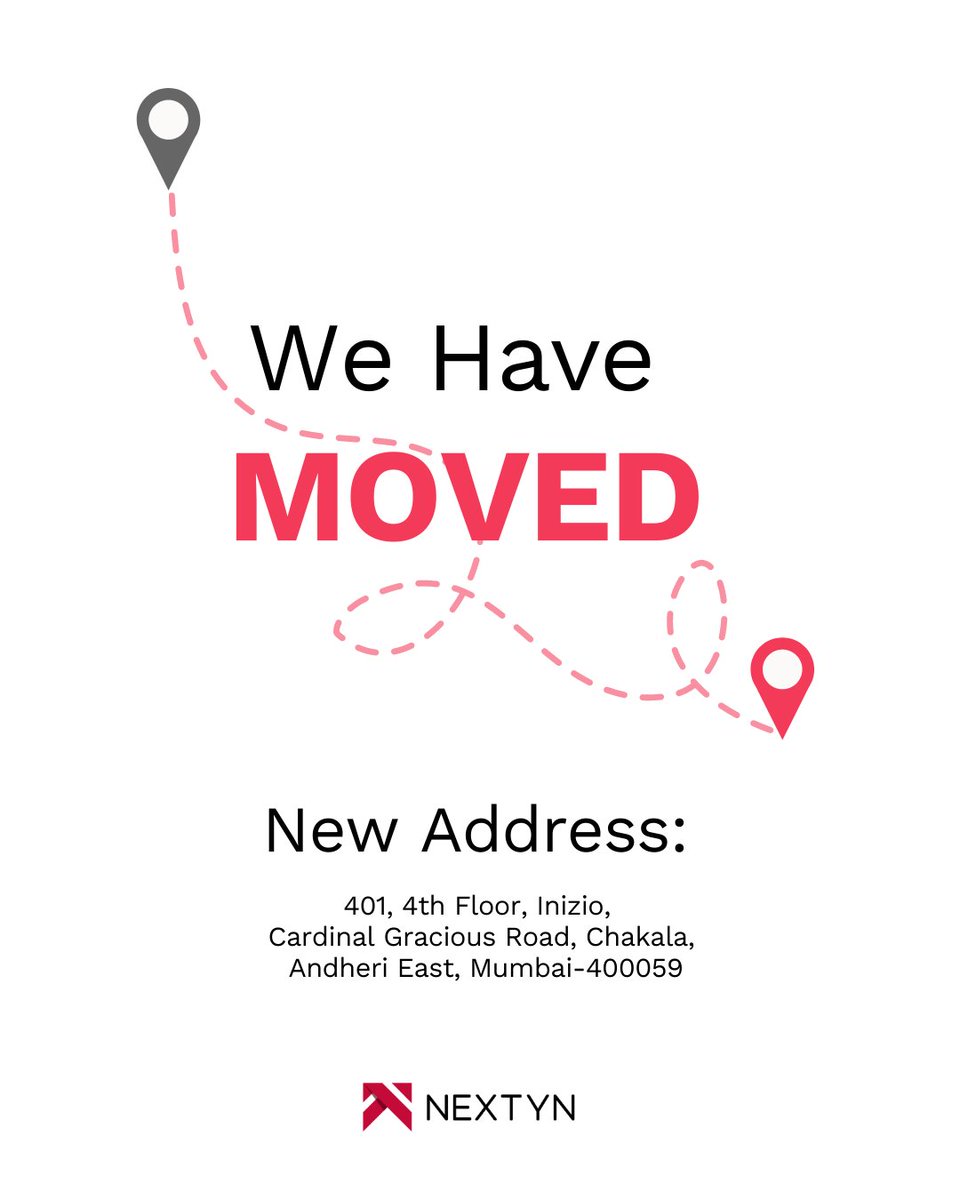 NextynAdvisory's tweet image. We have a new address! We've become bigger, but better.

Come drop by for a cup of coffee and meet our team, full of energy.

Find us at 401, 4th Floor, Inizio, Cardinal Gracious Road, Chakala, Andheri East, Mumbai-400059.

#nextyn #expertnetwork #mumbai #newofficespace