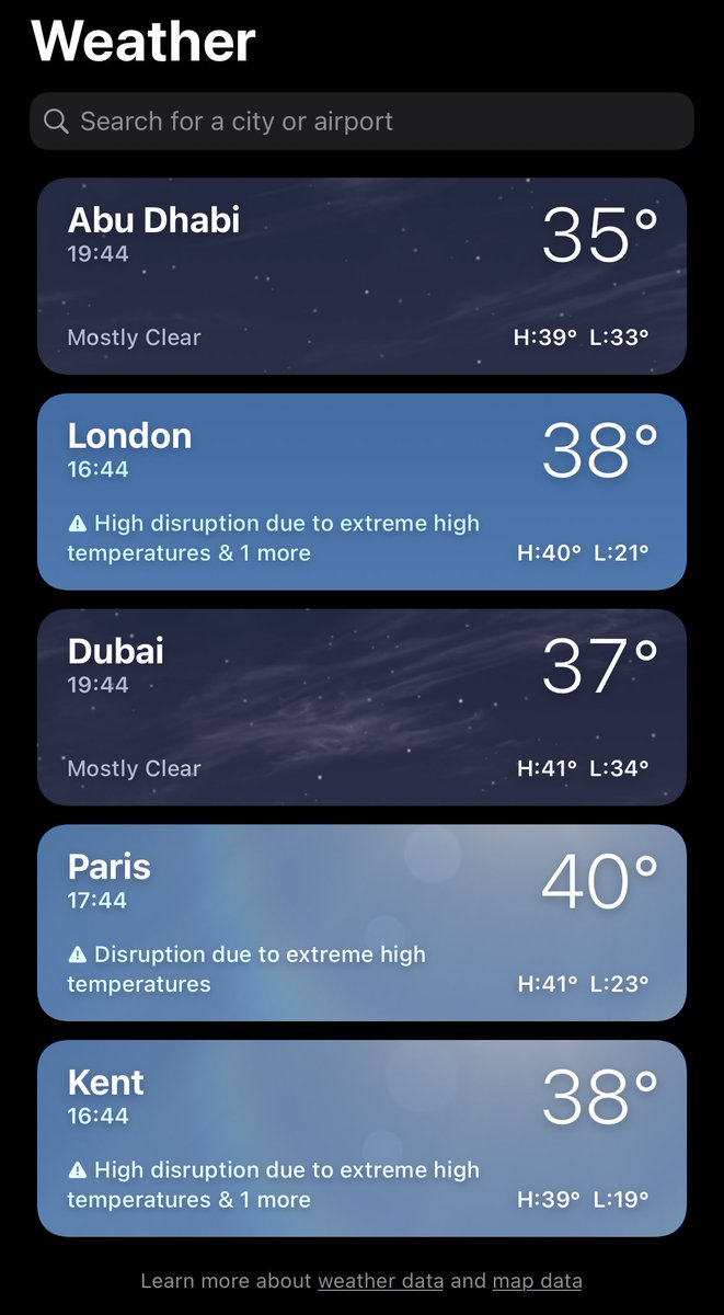 Sajwani's tweet photo. Abu Dhabi and Dubai are cooler than London and Paris 😂 … https://t.co/Oups0pKP5b