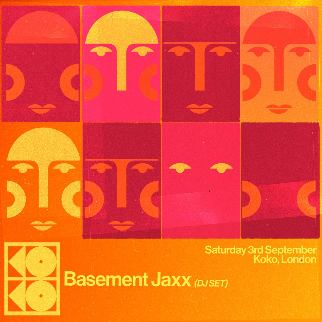 With an abundance of Dance Music classics @thebasementjaxx have garnered a worthy reputation as the masters of dance floor filling cuts

It gives us great pleasure to welcome one of the worlds most legendary dance music duos to the KOKO 3rd September

Tks ra.co/events/1560814