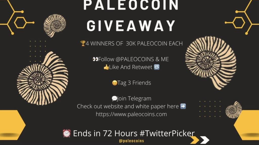 DrakeTheSeaman's tweet photo. 🎁#PALEOCOIN #GIVEAWAY🎁
4 WINNERS || 30k #PALEOCOIN EACH
🚀Follow @PALEOCOINS & Me
🚀Like And Retweet
🚀Tag 3 Friends
🚀Join Telegram : https://t.co/dO3WZ3dSNf
⏰Ends 72h #TwitterPicker
Website-https://t.co/7XbMIfzgYq
#XRPL #Giveaway https://t.co/z8rqOdN6k6