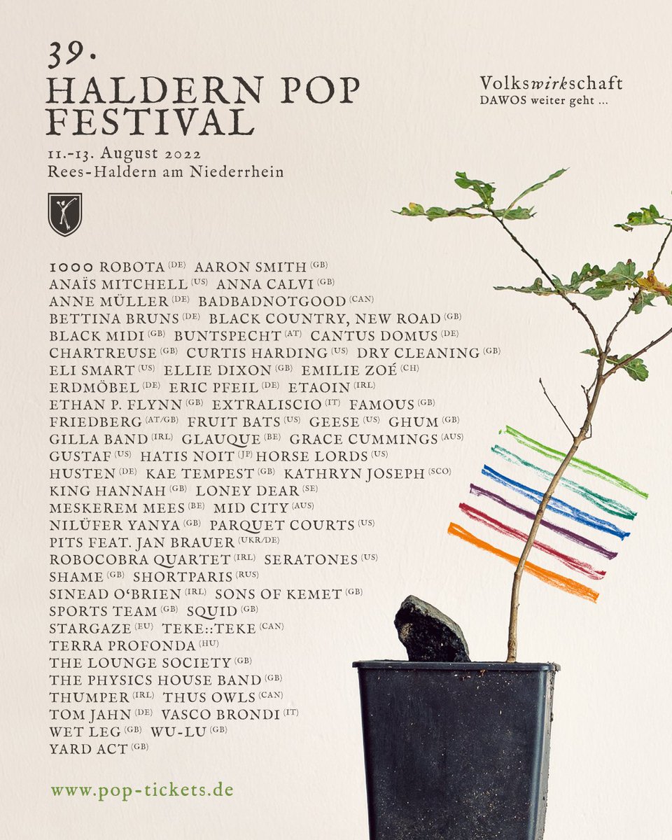 We are happy to reveal the final line up for this years edition!

Get your Tickets at pop-tickets.de 

#hpf22