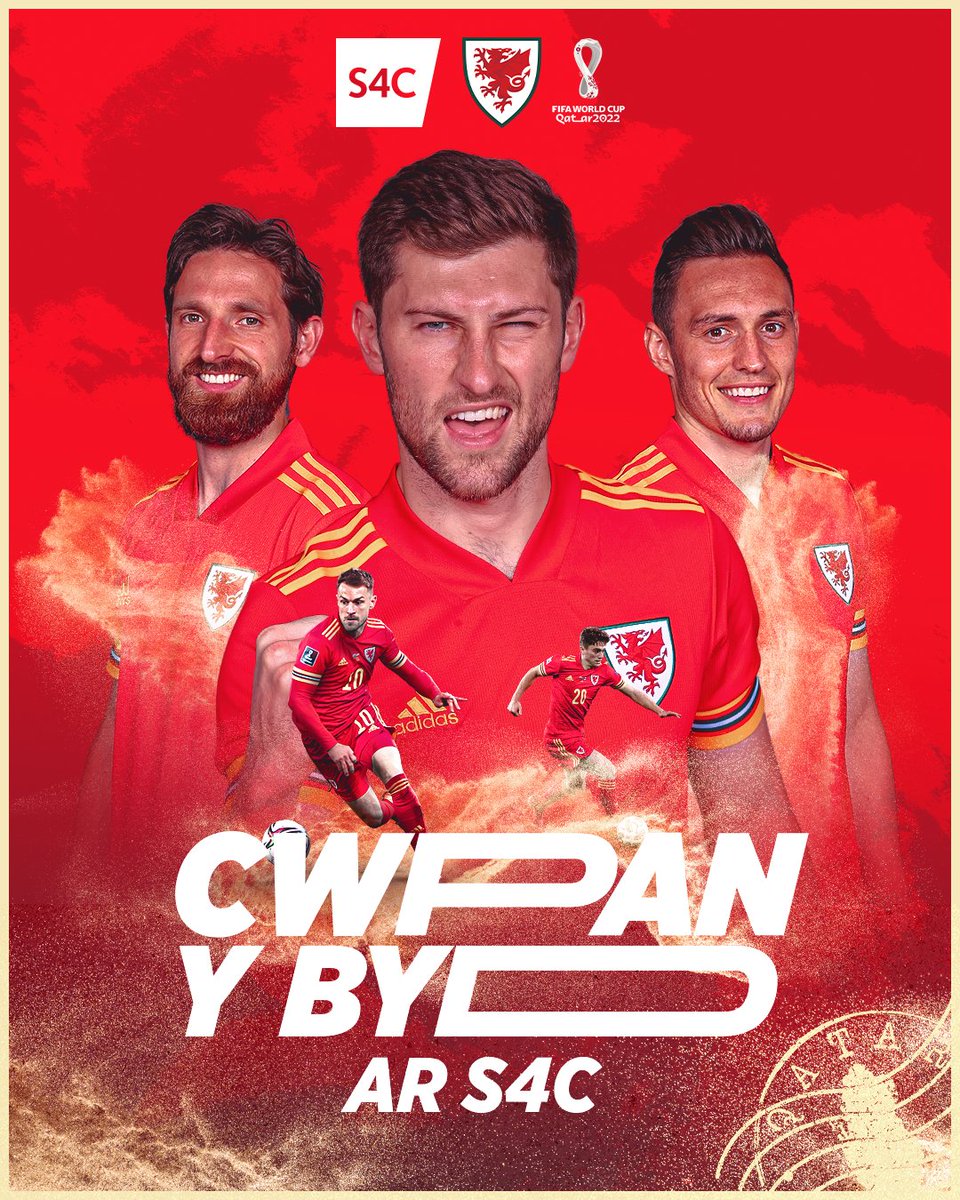 "Mae’r berthynas rhwng <a href="/S4C/">S4C 🏴󠁧󠁢󠁷󠁬󠁳󠁿</a>, <a href="/Cymru/">Wales 🏴󠁧󠁢󠁷󠁬󠁳󠁿</a> a’r cefnogwyr yn hollbwysig i ddyfodol ein hiaith." 🏴󠁧󠁢󠁷󠁬󠁳󠁿

S4C will show every Wales game live in the 2022 World Cup - join us for the journey. 😍🏴󠁧󠁢󠁷󠁬󠁳󠁿

#Qatar2022 <a href="/Cymru/">Wales 🏴󠁧󠁢󠁷󠁬󠁳󠁿</a>