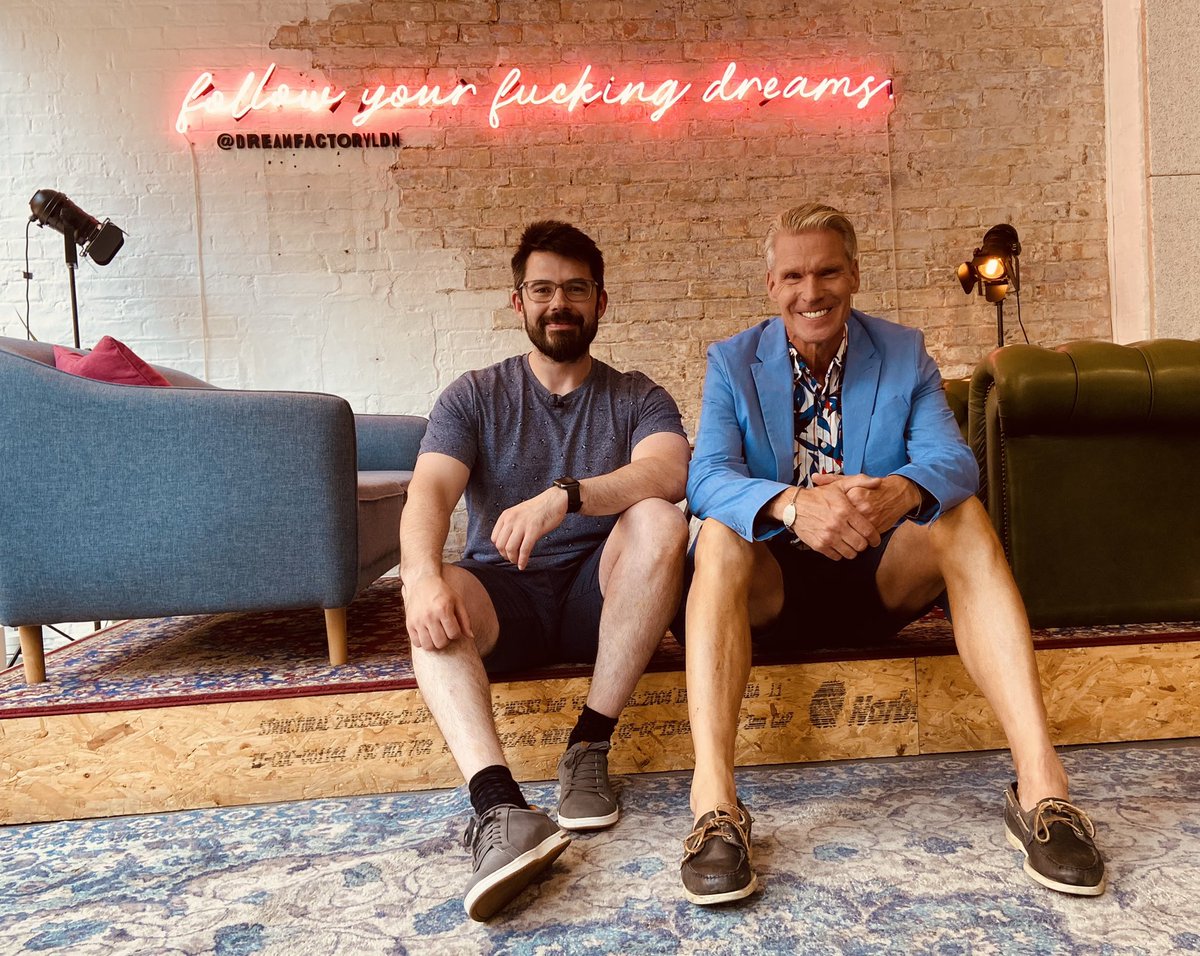 Gary Davidson <a href="/tn_nireland/">Tech Nation Northern Ireland</a>, Investment specialist is touring London interviewing lots of investors - videos will be on <a href="/TechNation/">Tech Nation</a> growth platform soon. Great fun session Gary 🙏. Watch this space 🔥 <a href="/DreamFactoryLDN/">Dream Factory</a> #tech #growth #investment #venturecapital #london #Belfast