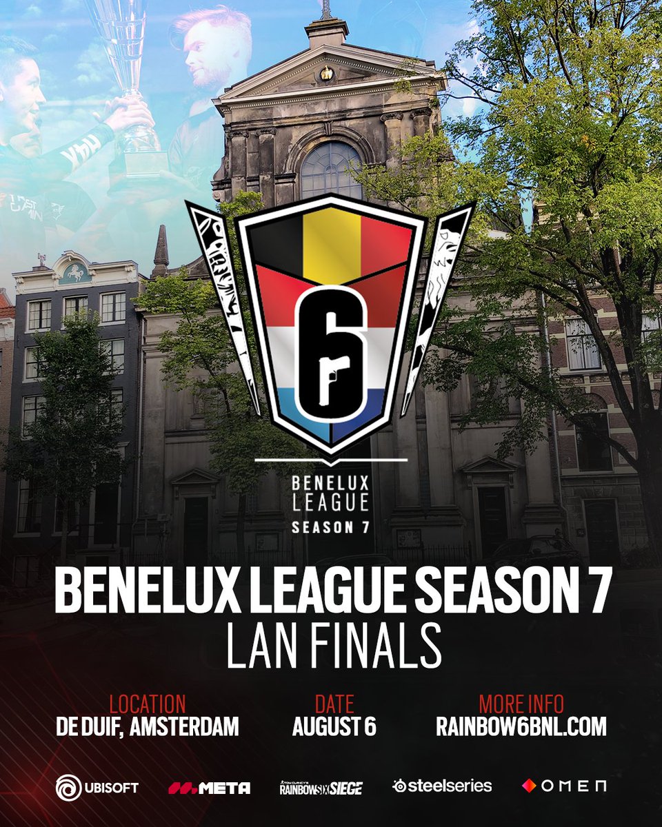 🚨 BENELUX LEAGUE LAN FINALS INFO 🚨

August 6th is just around the corner and we've got all the information you need! ⬇️ Grab your tickets now!

ℹ️  rainbow6bnl.com/benelux-league…
🎟️ eventbrite.nl/e/387458337317