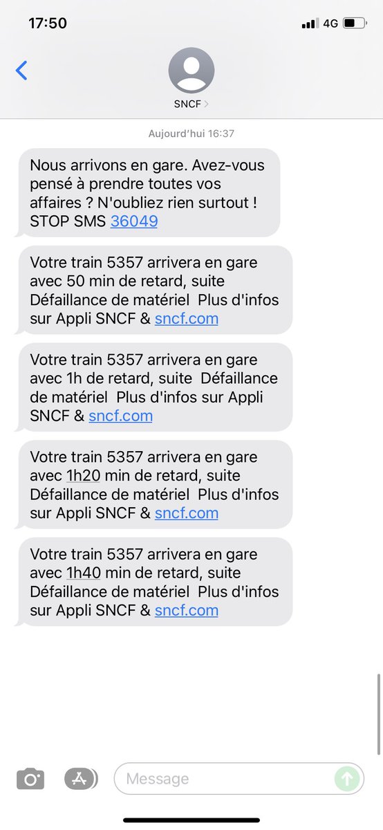 Benjamin Misery (@misery_benjamin) on Twitter photo Sinon <a href="/SNCF/">❌</a> <a href="/GroupeSNCF/">Groupe SNCF</a> <a href="/ConnectGares/">SNCF Gares & Connexions</a> <a href="/SNCFConnect/">SNCF Connect</a> à part envoyer des sms automatiques, un renseignement donné par un humain c’est possible ? Plus d’1h bloqué en pleine voie à 5 min de Lyon Part Dieu et aucune info rien ! Sinon <a href="/SNCF/">❌</a> <a href="/GroupeSNCF/">Groupe SNCF</a> <a href="/ConnectGares/">SNCF Gares & Connexions</a> <a href="/SNCFConnect/">SNCF Connect</a> à part envoyer des sms automatiques, un renseignement donné par un humain c’est possible ? Plus d’1h bloqué en pleine voie à 5 min de Lyon Part Dieu et aucune info rien !