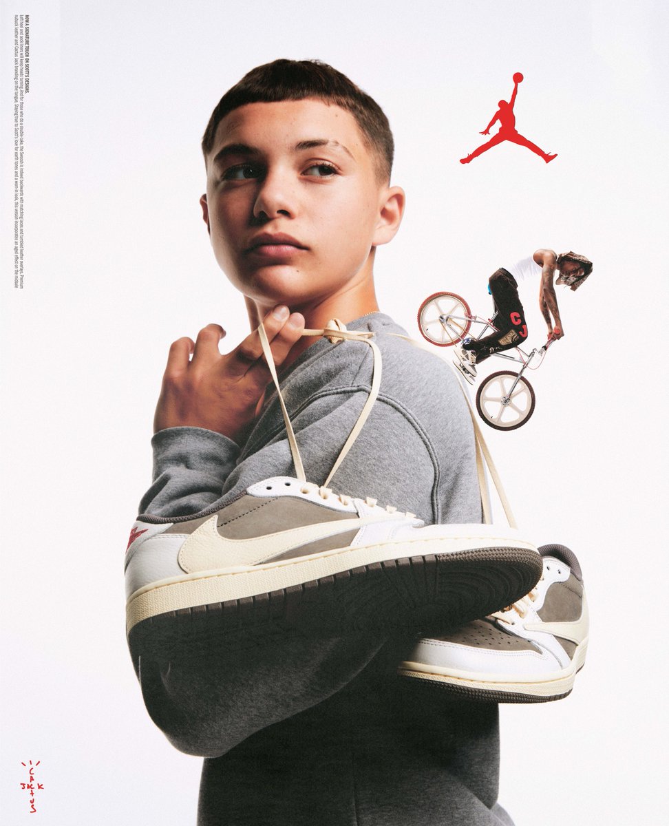 AIR JORDAN 1 LOW X TRAVIS SCOTT FOOTWEAR AVAILABLE ONLINE ONLY ON 7.21. ENTER THE DRAW NOW AT AMAMANIERE.COM.