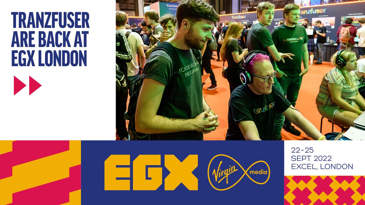 EGX's tweet photo. We are excited to welcome @Tranzfuser to #EGX2022 who will feature the 22 Tranzfuser teams as part of our annual showcase event. 

Find out the list of teams below or on our website: https://t.co/HBxDqC2V3f https://t.co/tbNffc7Ydx
