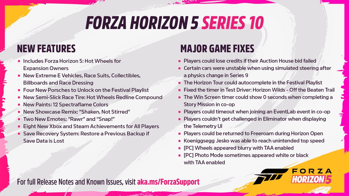 Forza Horizon 5 Series 19 Updates Include Four New Cars, Launch