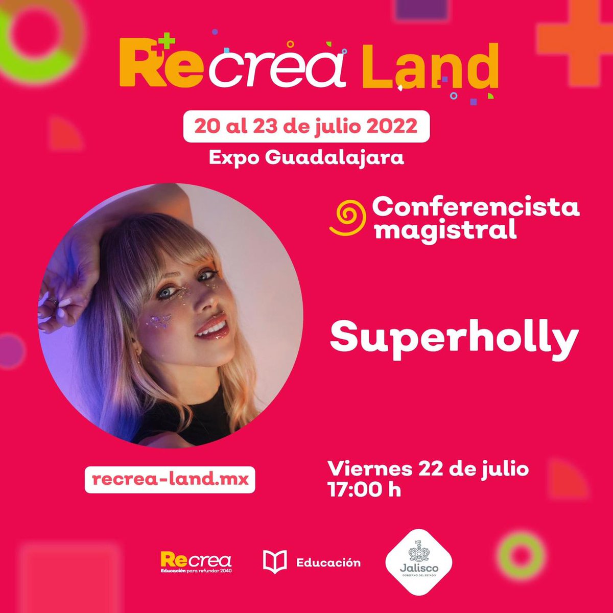 No se pierdan Recrea Land realizado por la <a href="/SecEducacionJal/">Secretaría de Educación Jalisco</a> del 20 al 23 de Julio. PRONI estará presente en el evento.
En #RecreaLand se impartirán conferencias muy interesantes, a demás de contar con varias actividades como Petting Zoo entre otras. ¡EVENTO GRATUITO!