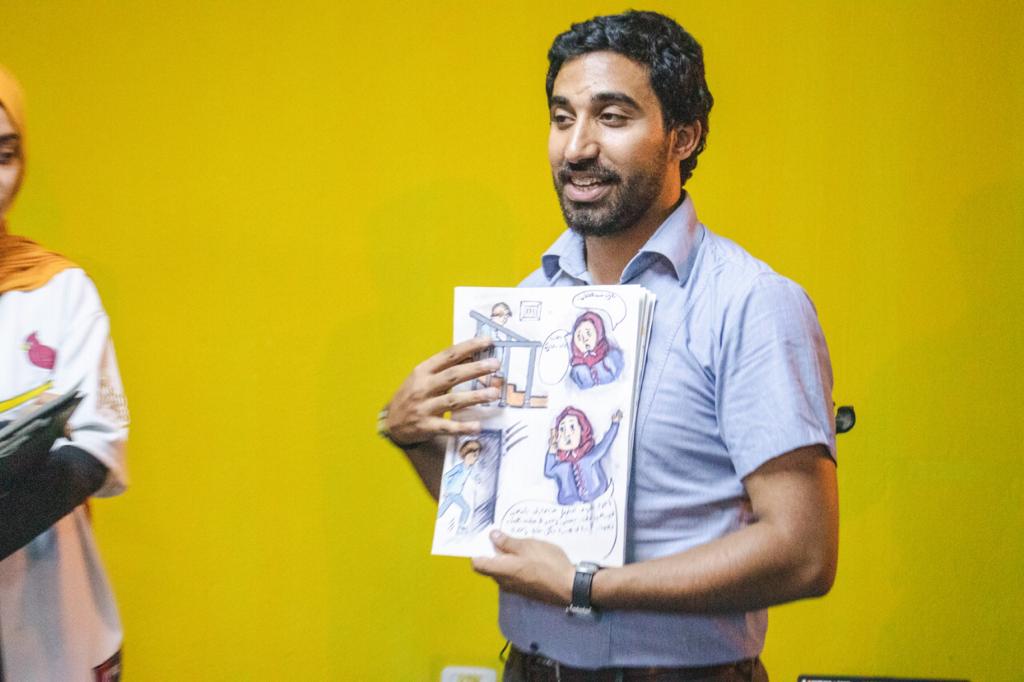 Ma3an Youth Peace Changers gathered in Douar Hicher to celebrate the World Youth Skills Day. The Peace Changers demonstrated their artistic talents through chess, painting and theater performance as a way to express their passion for bringing positive change to their community.