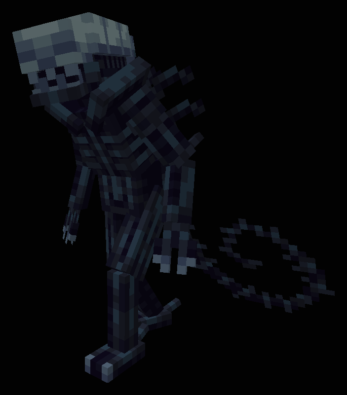 LocalToybot's tweet photo. Xenomorph ensemble for @cosmosminecraft https://t.co/vqW7bZ1786