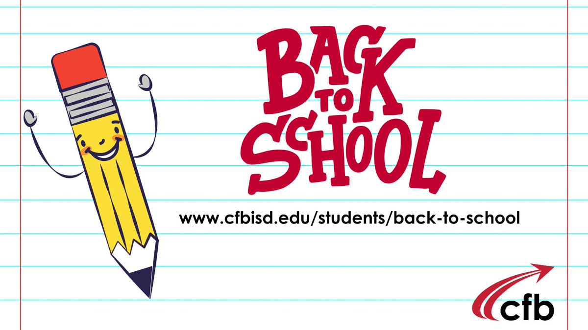 Carrollton-Farmers Branch ISD on X: "The first day of school is Aug. 11.  For information about school supply lists, enrollment, academic calendar,  dress code, immunizations, school meals, transportation, attendance and  school hours,