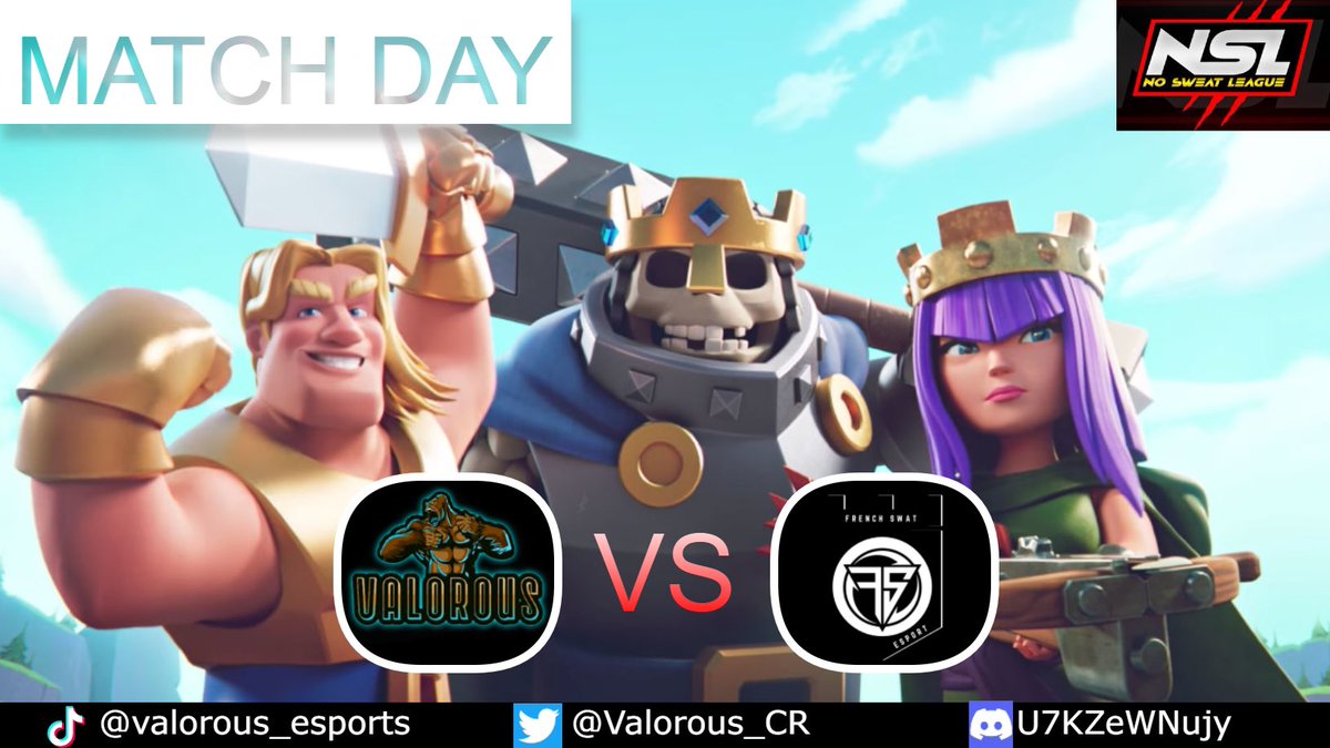 Nsl match day vs French swat 21:00 cest . Let’s win !