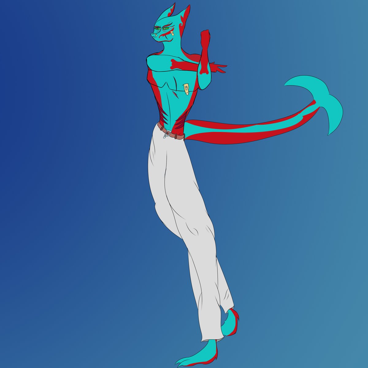 FurrySooshi's tweet photo. yeah i dunno tbh was tryna do something with like non symmetrical patterns or some shit #furry #furryart #furryartist #ew https://t.co/jCyfj3GYtC