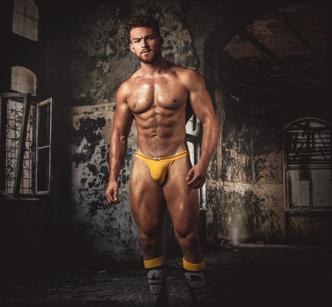 1 pic. Hotness Overload Jake Ondrus by @PaulJamnicky wearing @cellblock13LA ?
.
@bulgespotter @hotd_goodm