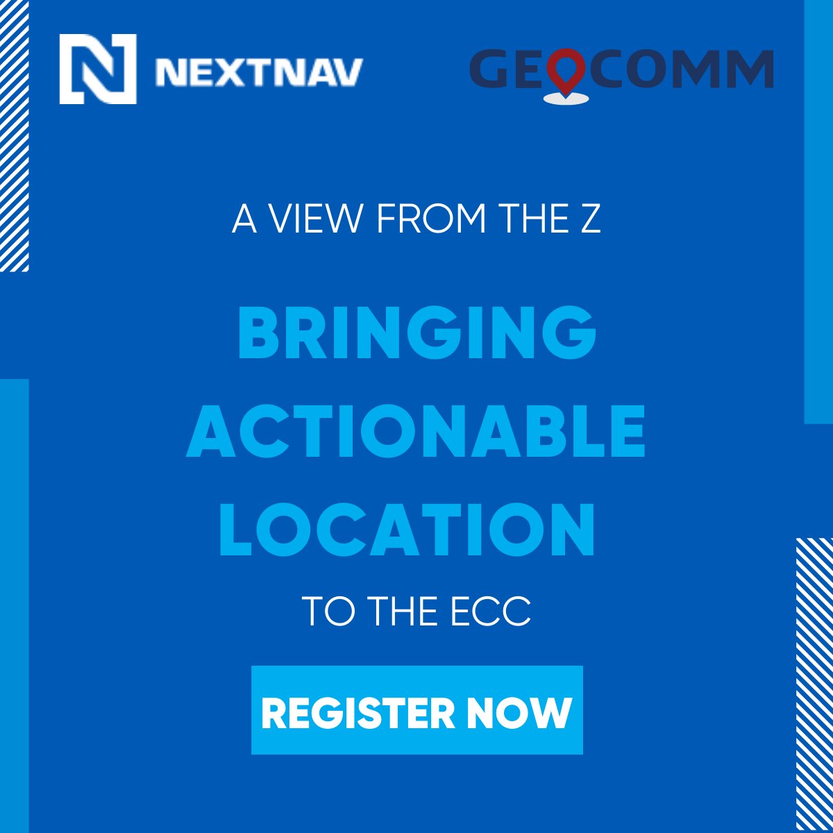 _GeoComm's tweet photo. Join us and @NextNav for a webinar TOMORROW July 20, 2022, at 1 p.m. CT, on “A View from the Z – Bringing Actionable Location to the ECC.”
Register here: https://t.co/S6Nx5GAe9u
#PublicSafetyLocationIntelligence #locationinformation #locationintelligence #indoormaps https://t.co/DTMnn6Nbrq