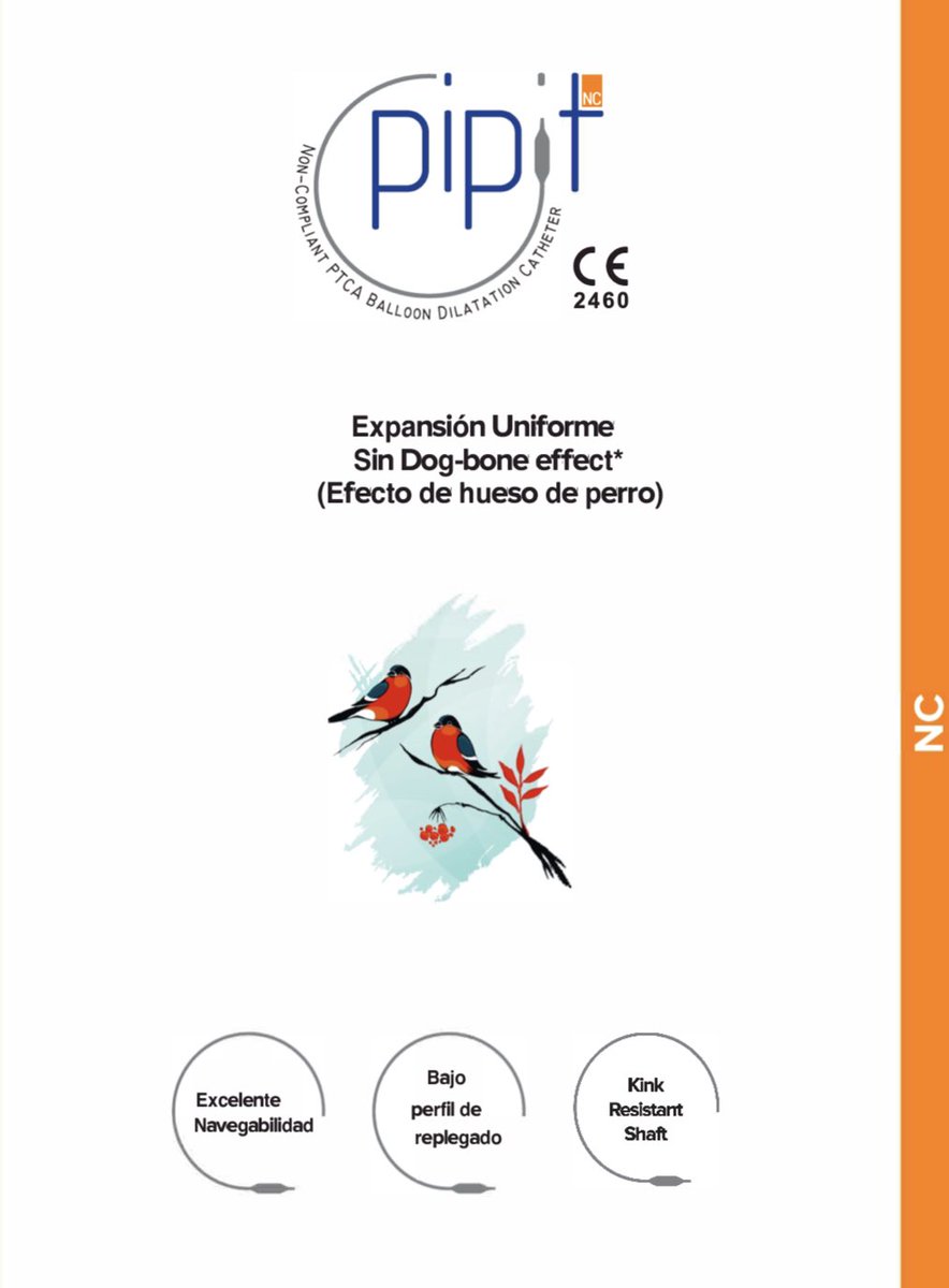 IberiaSmt's tweet photo. El catéter balón de ACTP #PIPITNC es el balón NC con las más amplia y versátil gama de medidas del mercado del intervencionismo coronario. Disponible en España a través de #SMT Iberia y su red comercial https://t.co/Qyq1KWJd2F