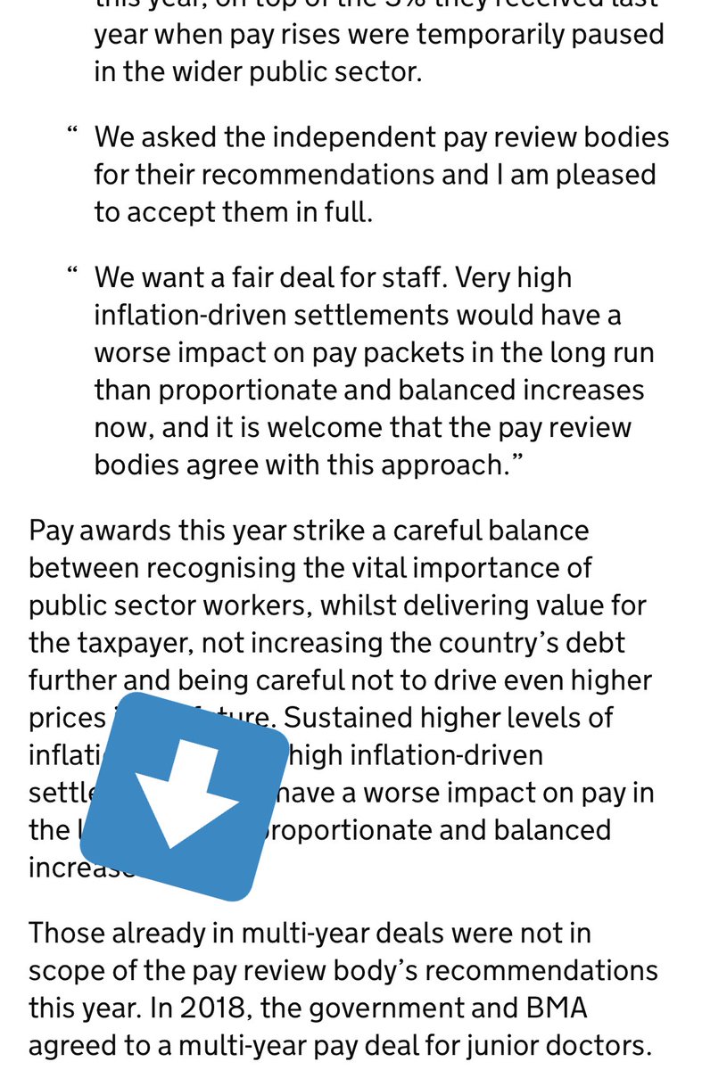 RoshanaMN's tweet image. I’m sorry to tell my colleagues, ‘junior’ doctors, that this 4.5% pay rise just announced DOES NOT apply to them 

‘Junior’ doctors were specifically removed from this uplift by government despite DDRB

Snap Ballot for Strike Now @TheBMA 

#medtwitter #payrise #juniordoctors