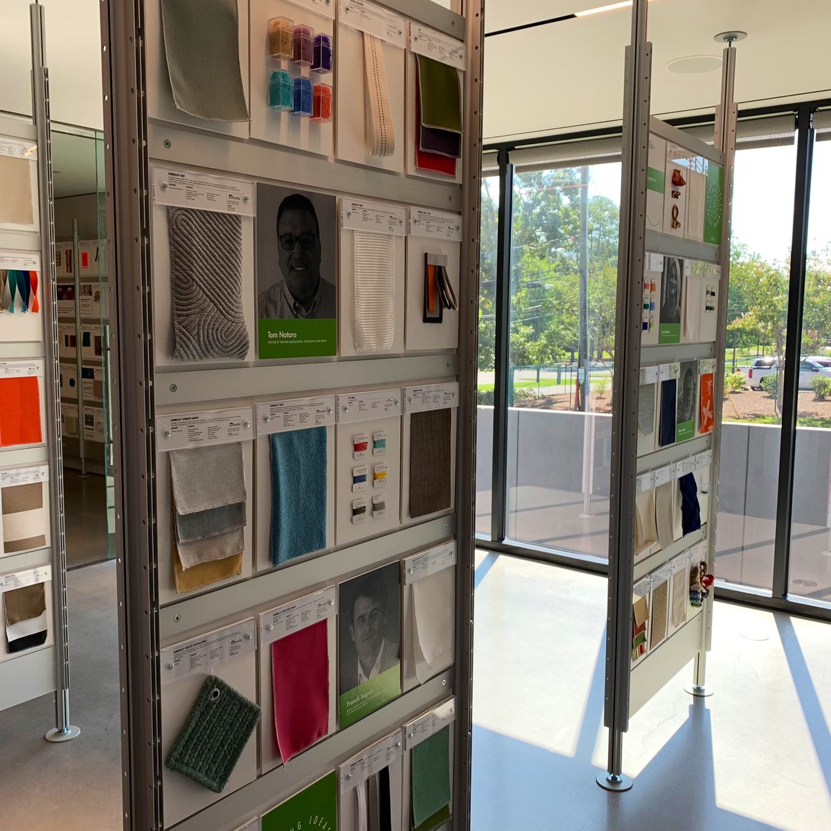 lab_207's tweet photo. Fascinating #STEMwork site visit to @glenraven today! Got to see how they make the yarn for a multitude of textiles and the @Sunbrella HQ. Thought for a minute that I had been dropped in the middle of a SF tech campus. https://t.co/zyoFJ84sKI