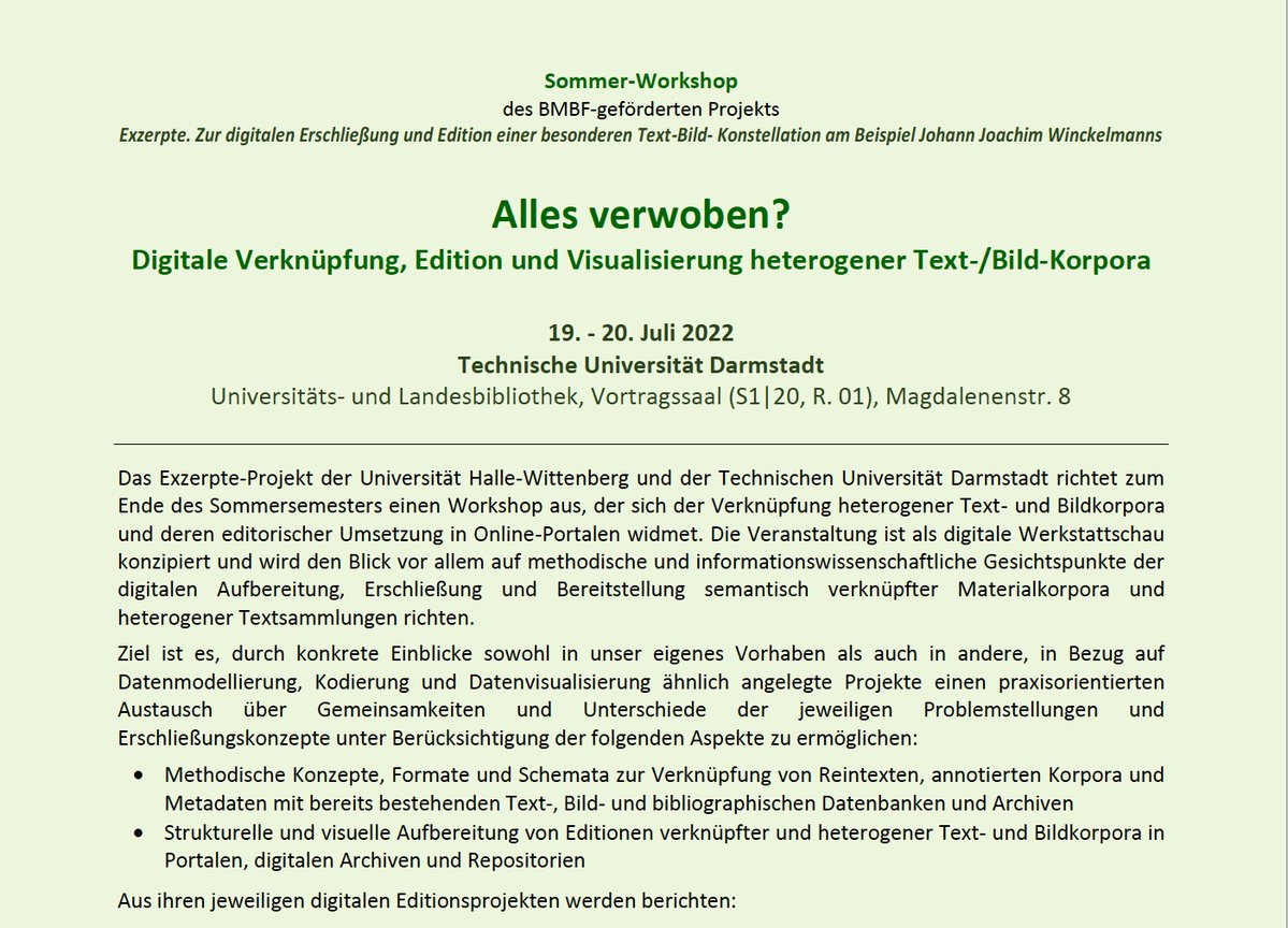 awhamburg's tweet photo. #Workshop @TUDarmstadt: Morgen berichten aus unserem #Langzeitvorhaben "Etymologika" #LenaHofmann u. #EvaWöckenerGade über #Etymologika. Ordnung und Interpretation des Wissens in griechisch-byzantinischen #Lexika. Anmeldung f. #ViKo @UniHalle👉 anmeldung@exzerpte.uzi.uni-halle.de https://t.co/CvuuzUbK4T