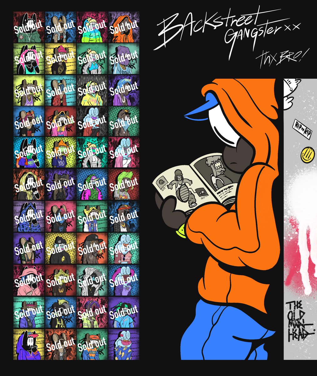 Two left of backstreet gangster 
Let’s join our gang 

paras.id/collection/bac…

discord.gg/ukMGHWVQrX

#nft #nftart #nftcollector #backstreetgangster #theoldmanhead #paras
