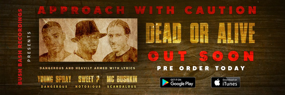 BushBashRecs's tweet image. Dead or Alive featuring 
@TEAM_YOUNGSPRAY @McBushkin @sweetp_music

OUT SOON!!!

PRE-ORDER YOUR COPY TODAY!!
distrokid.com/hyperfollow/mc…