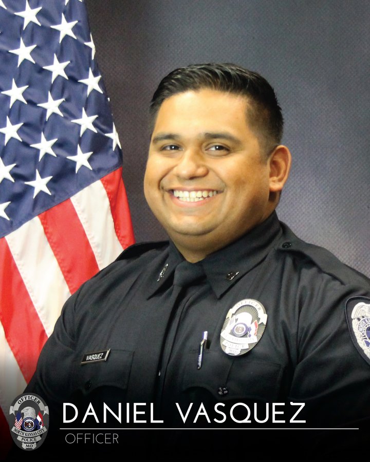 KansasCityU's tweet photo. KCU is deeply saddened by the events that took the life of NKC Police Officer Daniel Vasquez. “Our hearts go out to the family and to the brave men and women who put on the badge each and every day to protect our community." - Marc B. Hahn, DO, KCU President and CEO #NKCPolice https://t.co/721ovBUONu