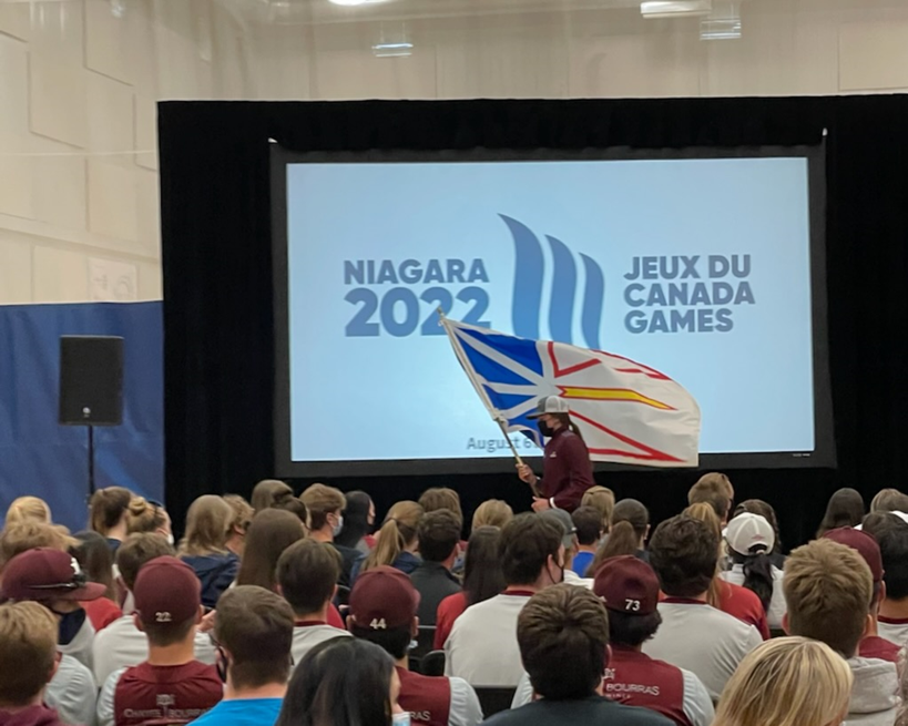 Jaida Lee of St. John’s is the flagbearer for <a href="/teamnl/">TeamNL</a> at the opening ceremony of the 2022 Canada Summer Games. At the Games, Jaida will be the first-ever female to compete on an all-male baseball team in the history of the multi-sport competition. Way to go, Jaida! #GovNL