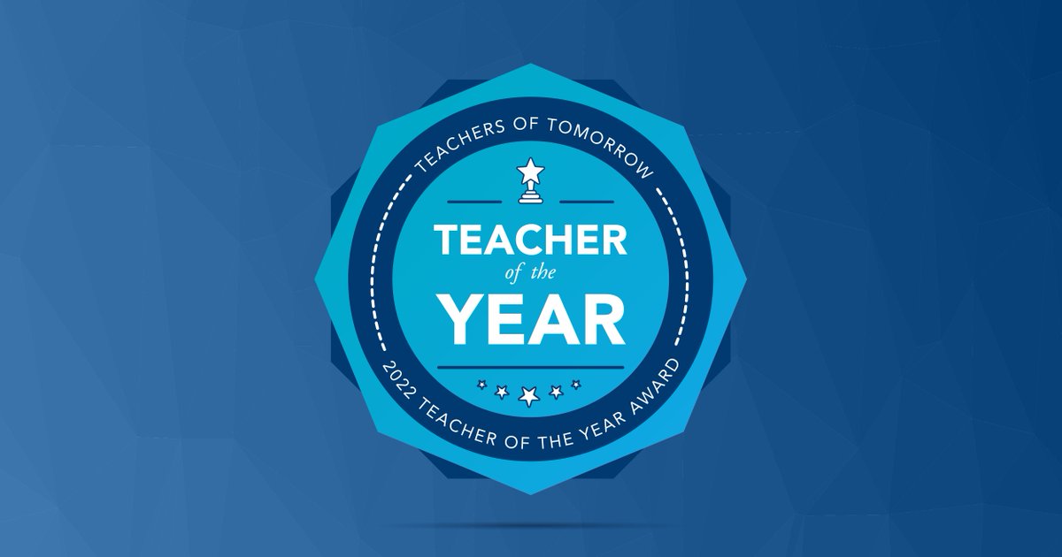 Teachers of Tomorrow is proud to announce our finalists for the 2022 Teacher of the Year award. 🏆✨Congratulations to our final five. 👉🏼 Vote here: bit.ly/3cl4y2N
.
#TeachersofTomorrow #TeacheroftheYear