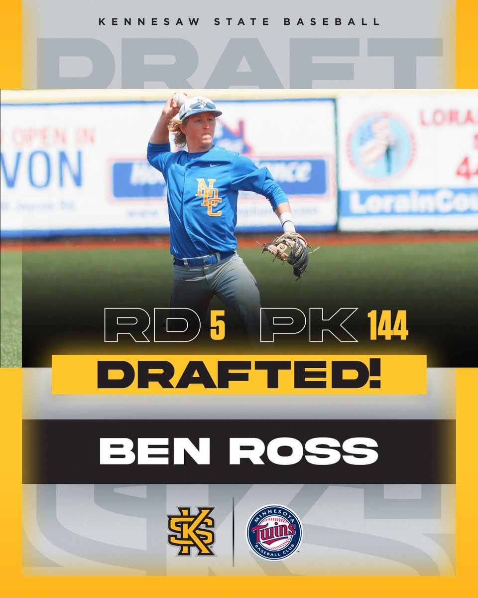 Congrats to 🦉's ⚾️ signee Ben Ross for being selected by the <a href="/Twins/">Minnesota Twins</a>!

#BeDifferent | #OneKS ⚾️