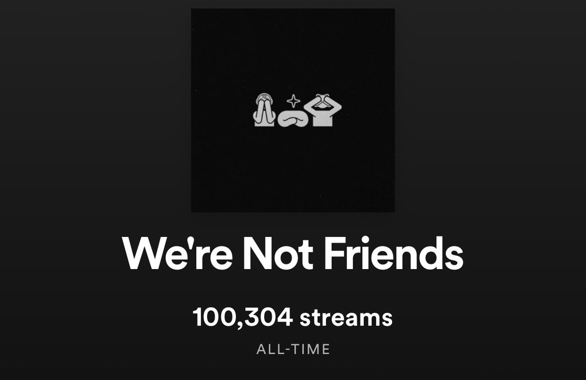 TheTrueAbstract's tweet photo. First single just broke 100k!! Thank you! #ATWW https://t.co/TUstpVmFZv