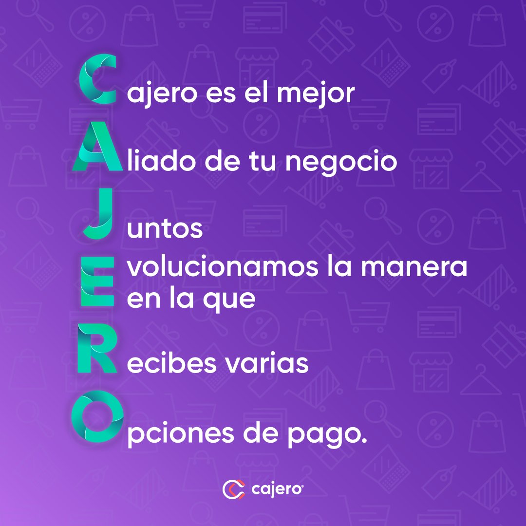 cajeroco's tweet photo. Cajero es mucho más que una fintech, es el mejor aliado para tu negocio 👊📱💜

#cajero #negocio #pagos #ventas https://t.co/VBSmbVPjSo