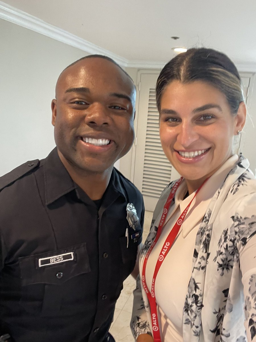 Great partnership meeting today with <a href="/MiamiBeachPD/">Miami Beach Police</a>. NRO Officer of the Month Martineau and her amazing colleagues as well as members of the <a href="/ALTOAlliance/">ALTO Alliance</a> here in Miami; Walgreens and Whole Foods! Special shout-out to the first recipient of the ALTO challenge coin, Julio Blanco!