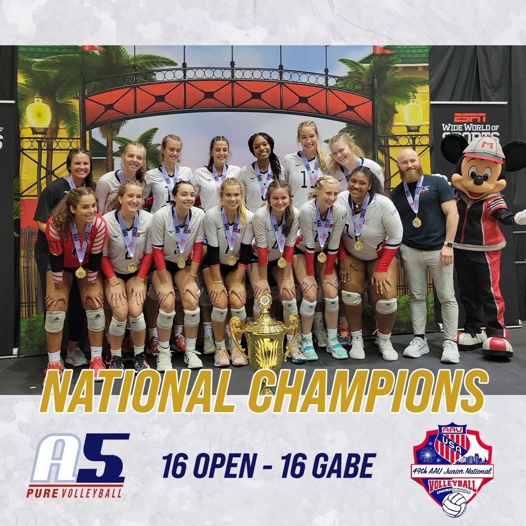 16 Gabe National Champions in 16 Open at AAU Nationals!