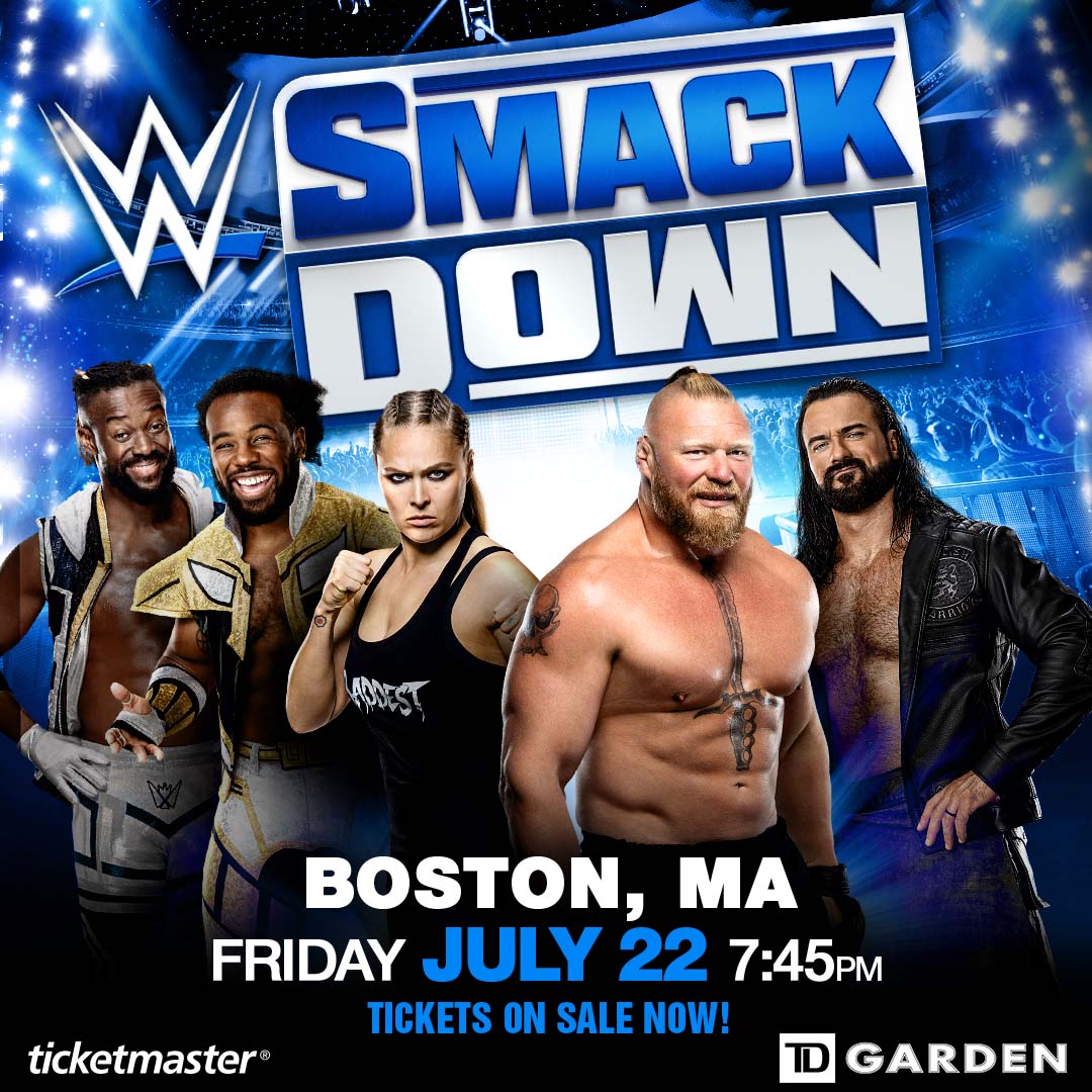 tdgarden's tweet photo. Only 3 more sleeps ‘til @WWE returns to #TDGarden... this calls for another giveaway! Retweet now for a chance to win 2 tickets to Friday Night #SmackDown on July 22. 👊

Official Rules: https://t.co/GsqkfPCTUI https://t.co/UjO2KKt2Ks