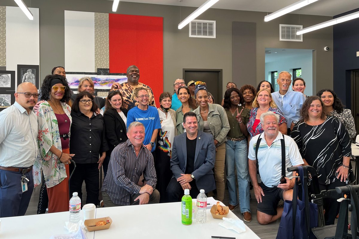 Today, Wakeland hosted this group of amazing people who have lived through homelessness to discuss solutions with <a href="/jeffolivet/">Jeff Olivet</a> and <a href="/Helene_USICH/">Helene Schneider</a> from the U.S. Interagency Council on Homelessness. Goal? #endhomelessness. Thanks <a href="/RTFHSD/">Regional Task Force on Homelessness</a> for making this happen!