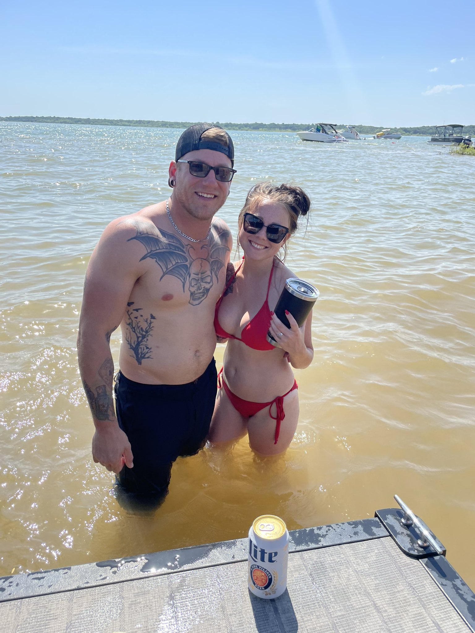 TheKinkyCooks on Twitter: "Lake days are my fav with this guy 🍹 nothing better then having a